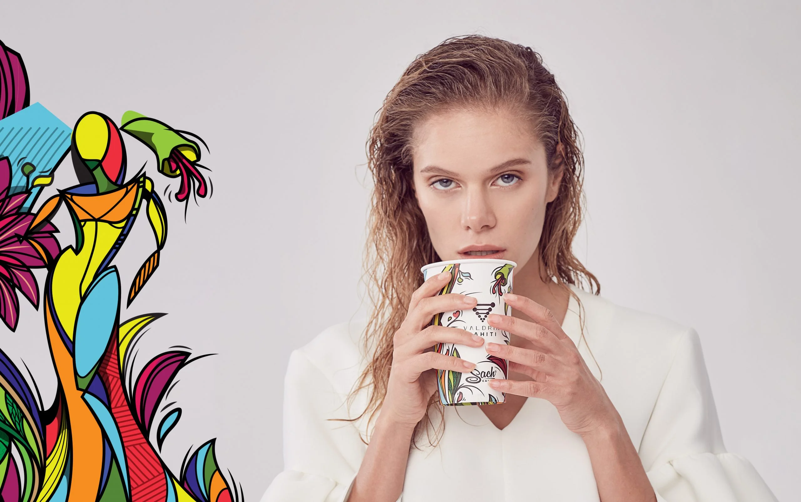 A Taste of Elegance: Sach Caffe × Valdrin Sahiti. Collaboration between two different brands to create a unique digital campaign.